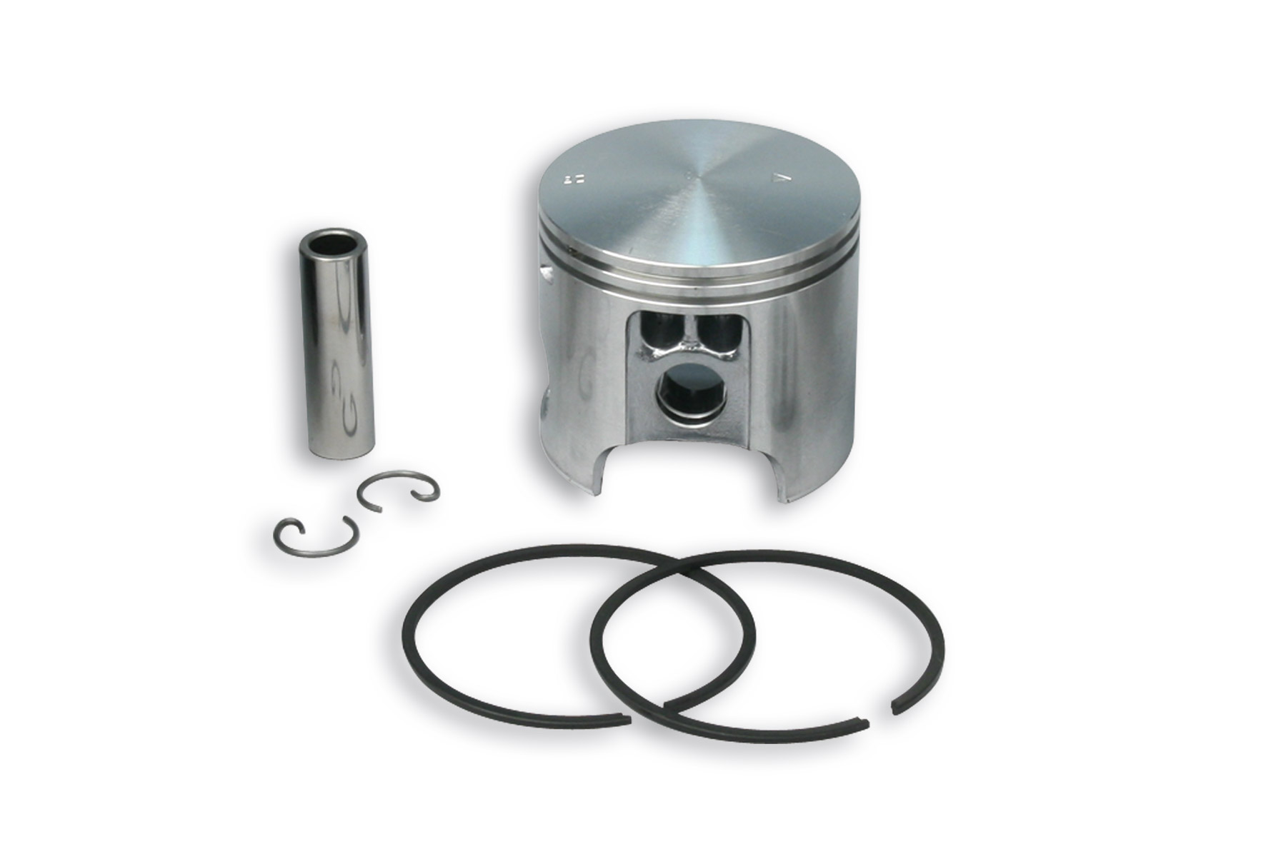 Malossi Piston 2T D.55 with pin D.12 and 2 rectangular rings size B